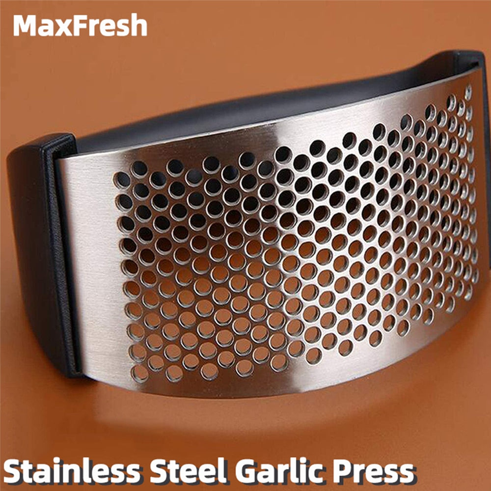 Garlic Press, Stainless Steel Garlic Press, Rocker Metal Garlic